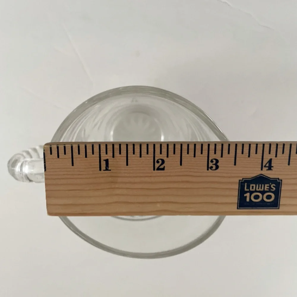 Vintage Prescut Clear Pressed Glass Small Pitcher by Anchor Hocking MCM